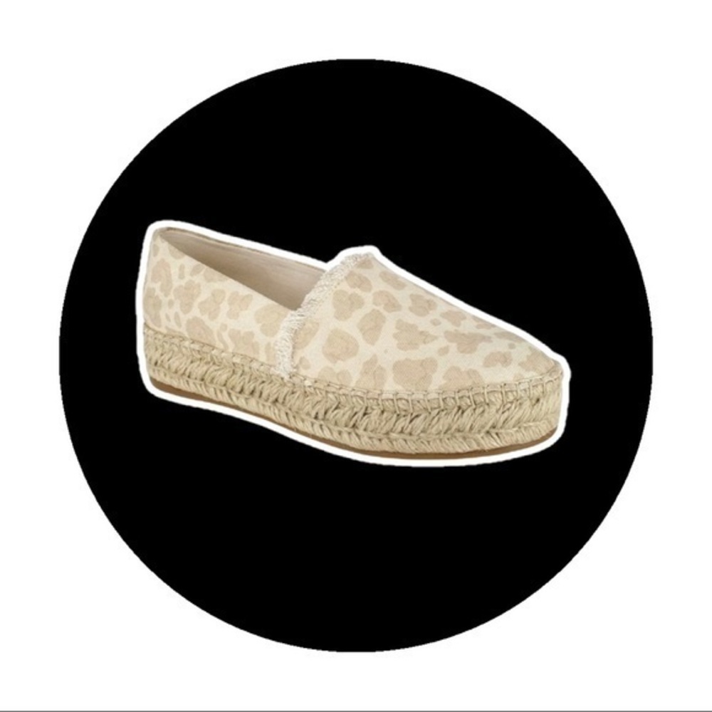 Splendid Cream Cheetah Laney Espadrille Loafers - Picture 2 of 7